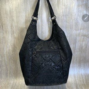 Sakroots Arcadia Black Floral Handbag Purse